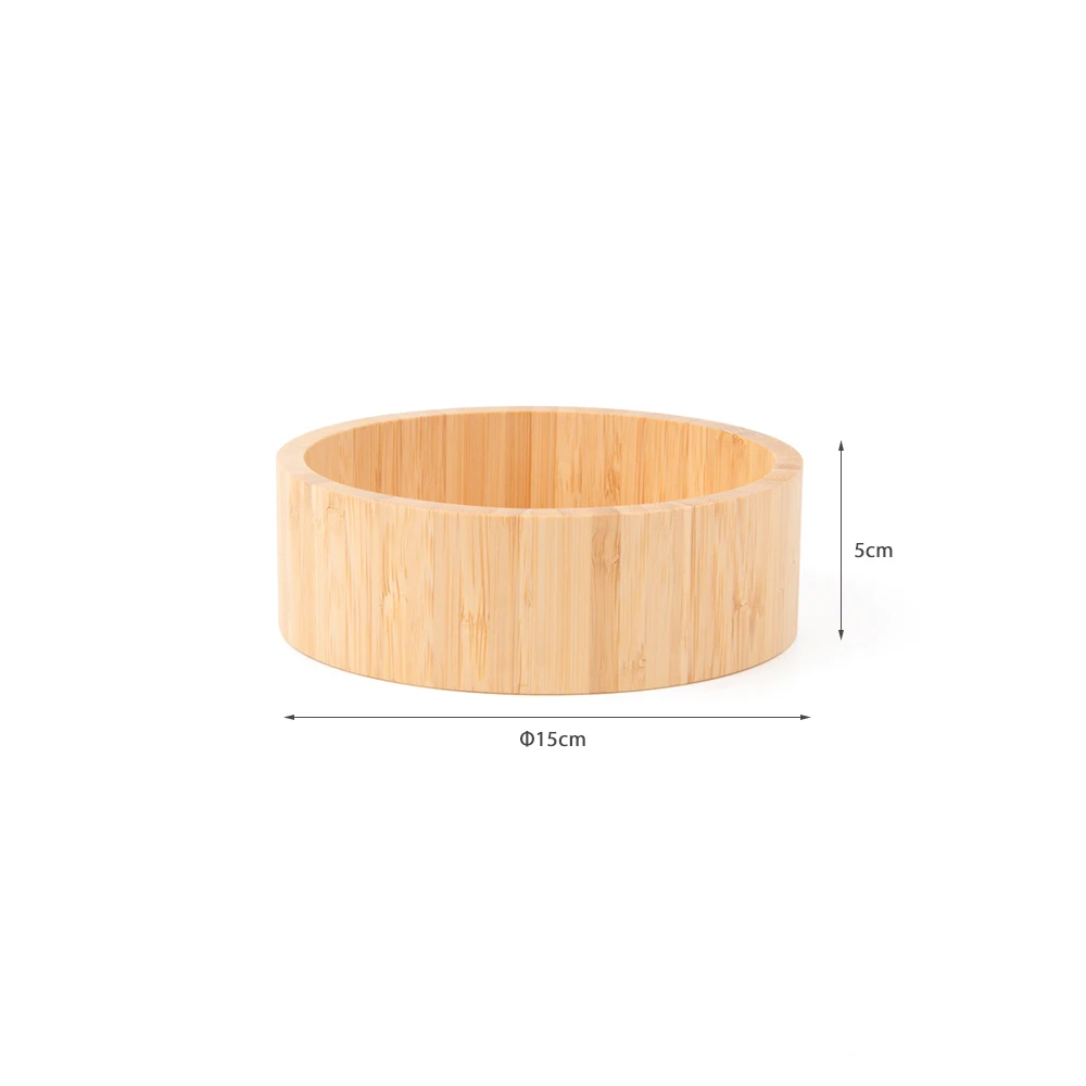 Hot Selling Straight-Side Design Eco-friendly Bamboo Wooden Fruits and Vegetable Salad Mixing Serving Bowls for Kitchenware