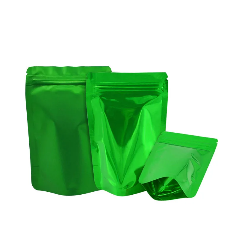 P114  8.5*13*5 cm Wholesale Price Mini Resealable Custom Tea Silver Mylar Aluminum Foil Pouch Food Packaging Bag