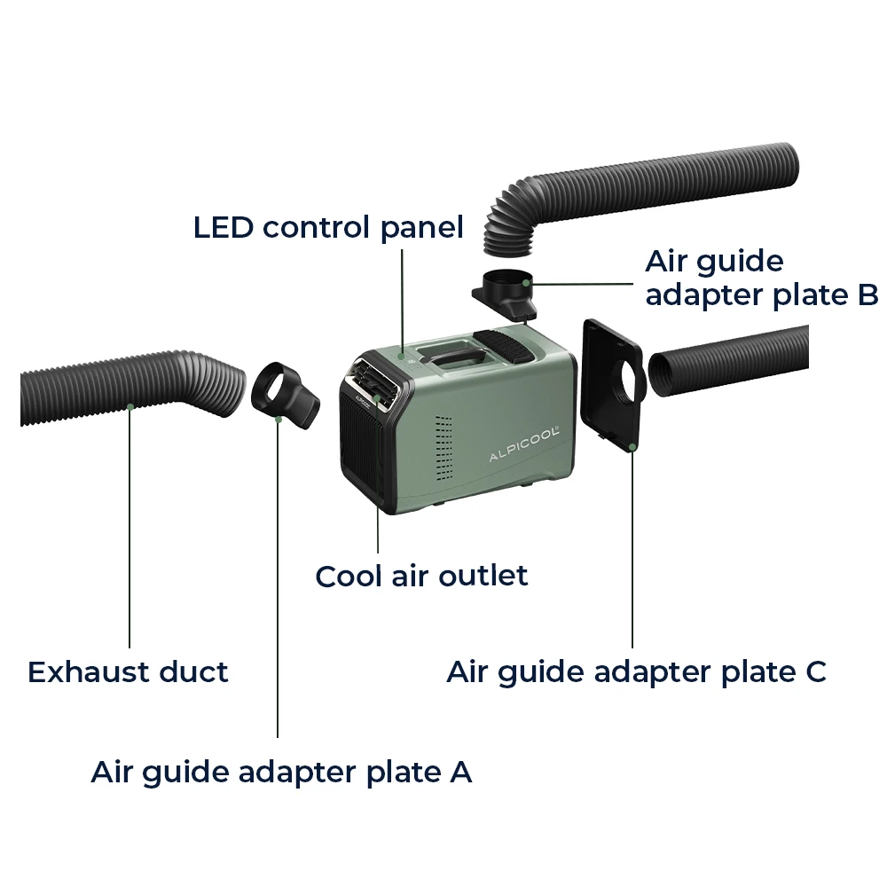 Alpicool YA01-DC 48V Home Portable AC 110V 220V Energy Saving Outdoor/Tent/Rv Compressor Mobile Air Conditioner