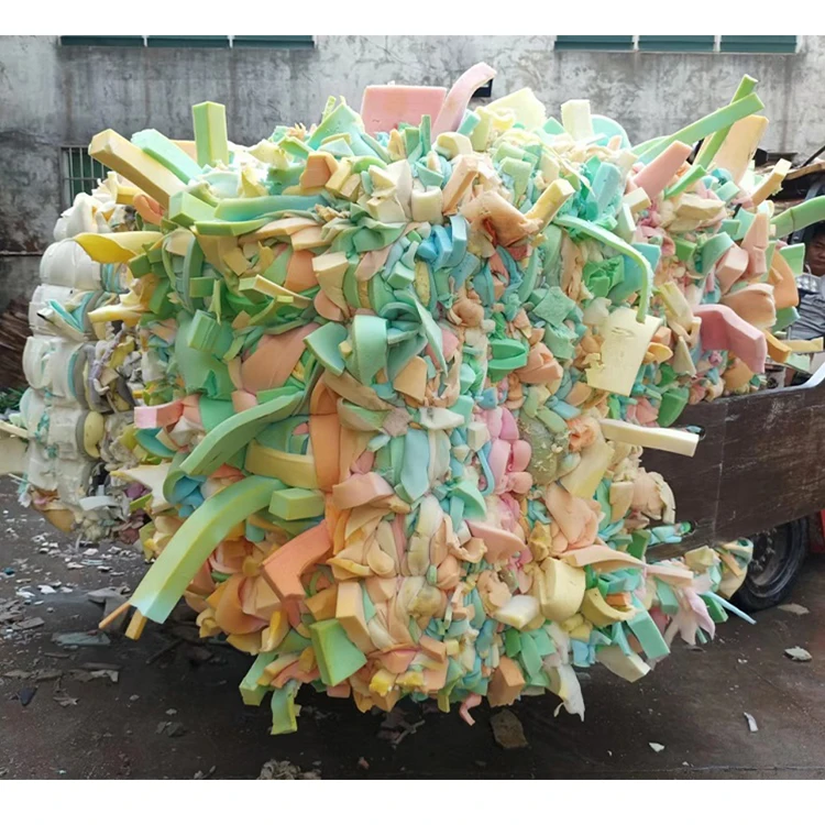 Polyester Waste Recycling Foam Waste Scrap Using For Making Rebonded Foam