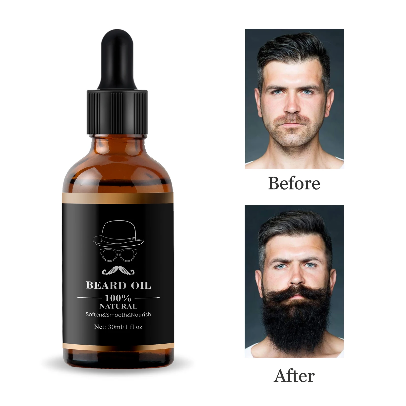 Professional Manufacturer Beard Grooming kit For Mens Organic Beard Growth Oil Balm Set