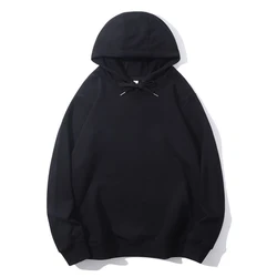 Wholesale High Quality White 100% Cotton Unisex Oversize Hoodies Printing Custom Hoodies