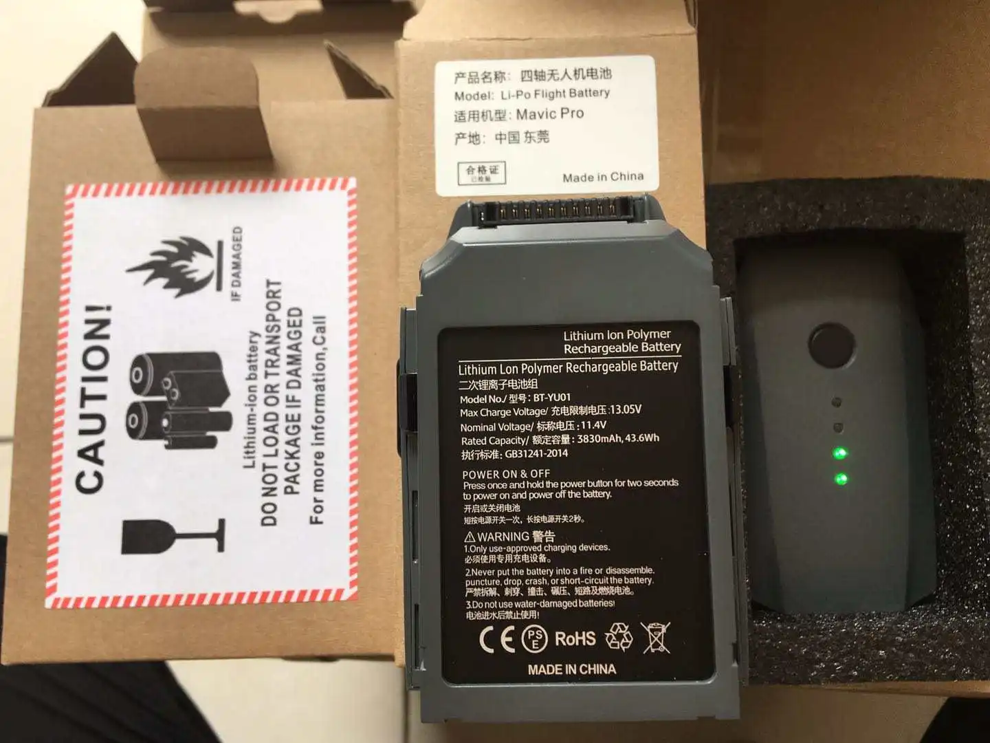 3830mAh Drone Intelligent Flight Replacement DJI Mavic Pro Battery