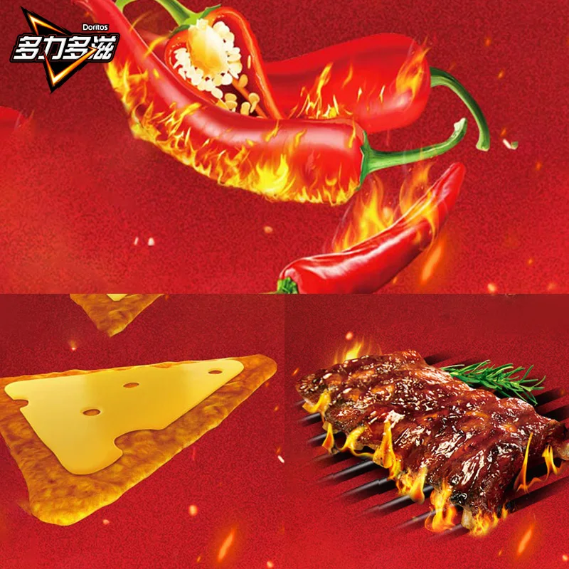 Экзотические закуски оптовая продажа пикантные чипсы Tortilla мешок Nacho 68 г со вкусом Taco