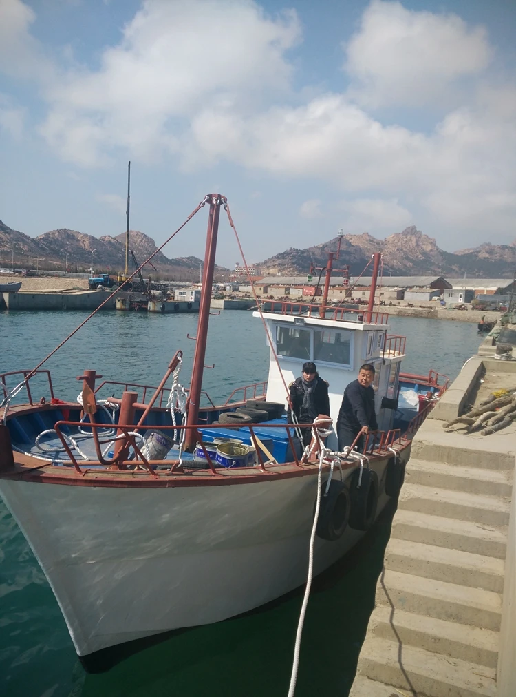 13.6m White Fiberglass Hull Modern Design Offshore Commercial Fiberglass Fishing Boat