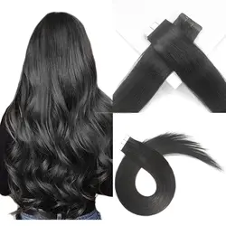 Double Sides Tape Hair Extension Cuticle Aligned Russian Human Hair Tape Hair Tape In Extensions