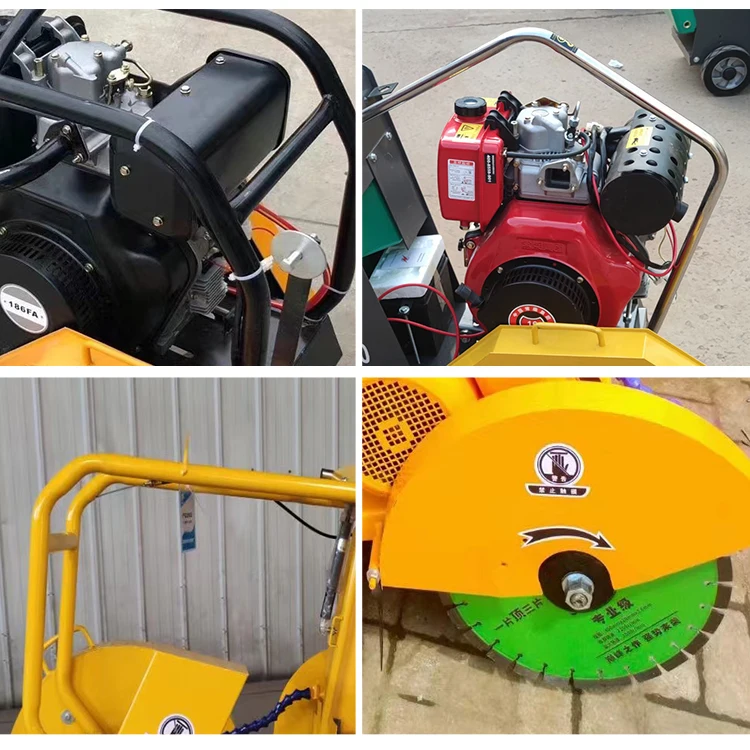 Concrete saw 74 cc petrol stone road cutting machine cutting saws