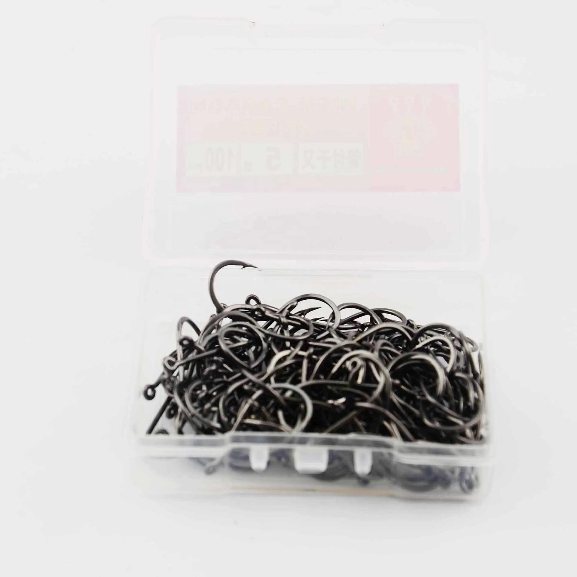 Factory Price 1#-16# High Carbon Steel 100 pcs/box Circle Big Barbed Fishing Hooks