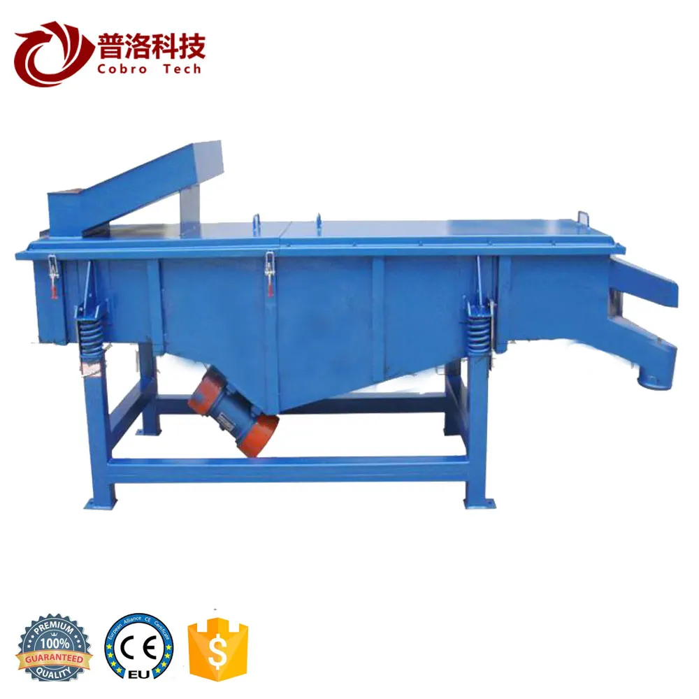 Sand and stone classification screen linear vibration separating sieve machine