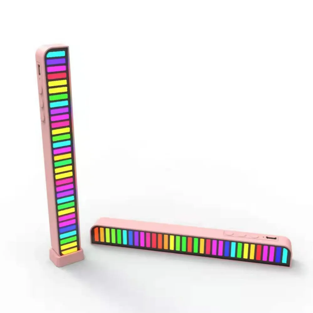 Pickup Rhythm Light 32 Voice Sound Control RGB Audio Spectrum Indicator Bar Car Led Atmosphere Strips