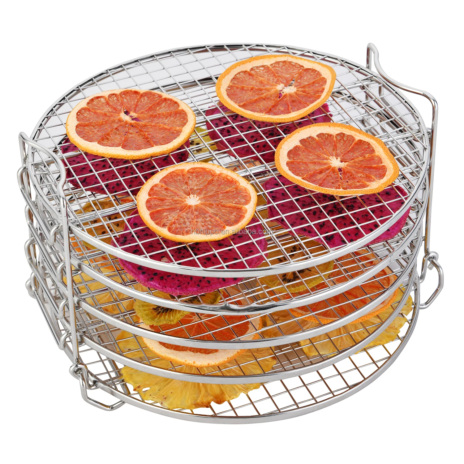 High quality Pressure Cooker  Air Fryer Rack Five Stackable Layer Stainless Steel Dehydrator Rack