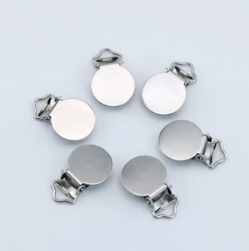 Round metal suspender clips 25mm