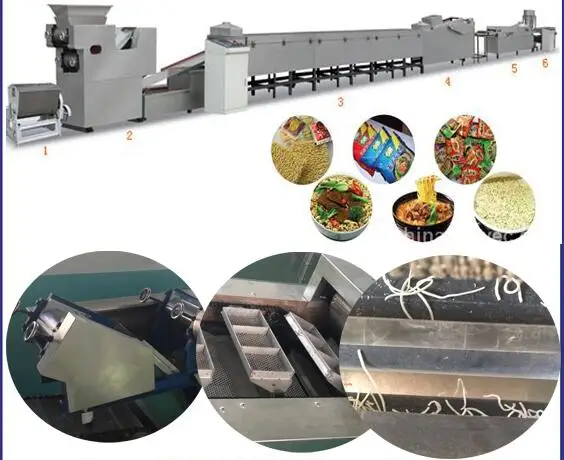 Efficient fried maggi instant noodle making machine indomie noodle production line Instant noodle equipment manufacturer