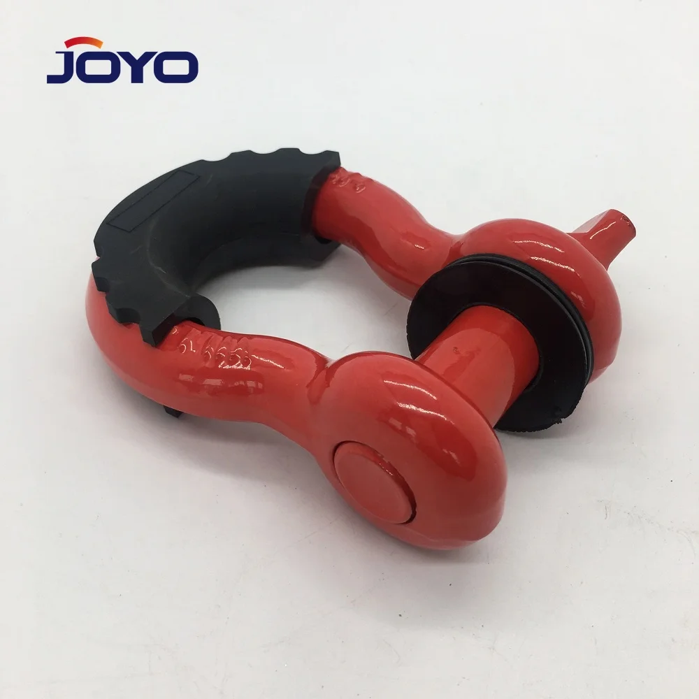 Hitch Receiver 4.75T Alloy Steel Drop Forged 3/4 Screw Pin Tow Shackle for Truck Jeep, ISO9001...