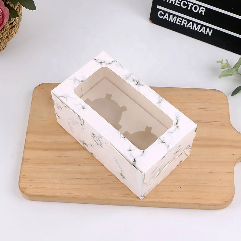 
New Item Cupcake Clear Plastic Portable PET Packing Gift Box Roll Long Transparent Cake Boxes with window in Bulk 