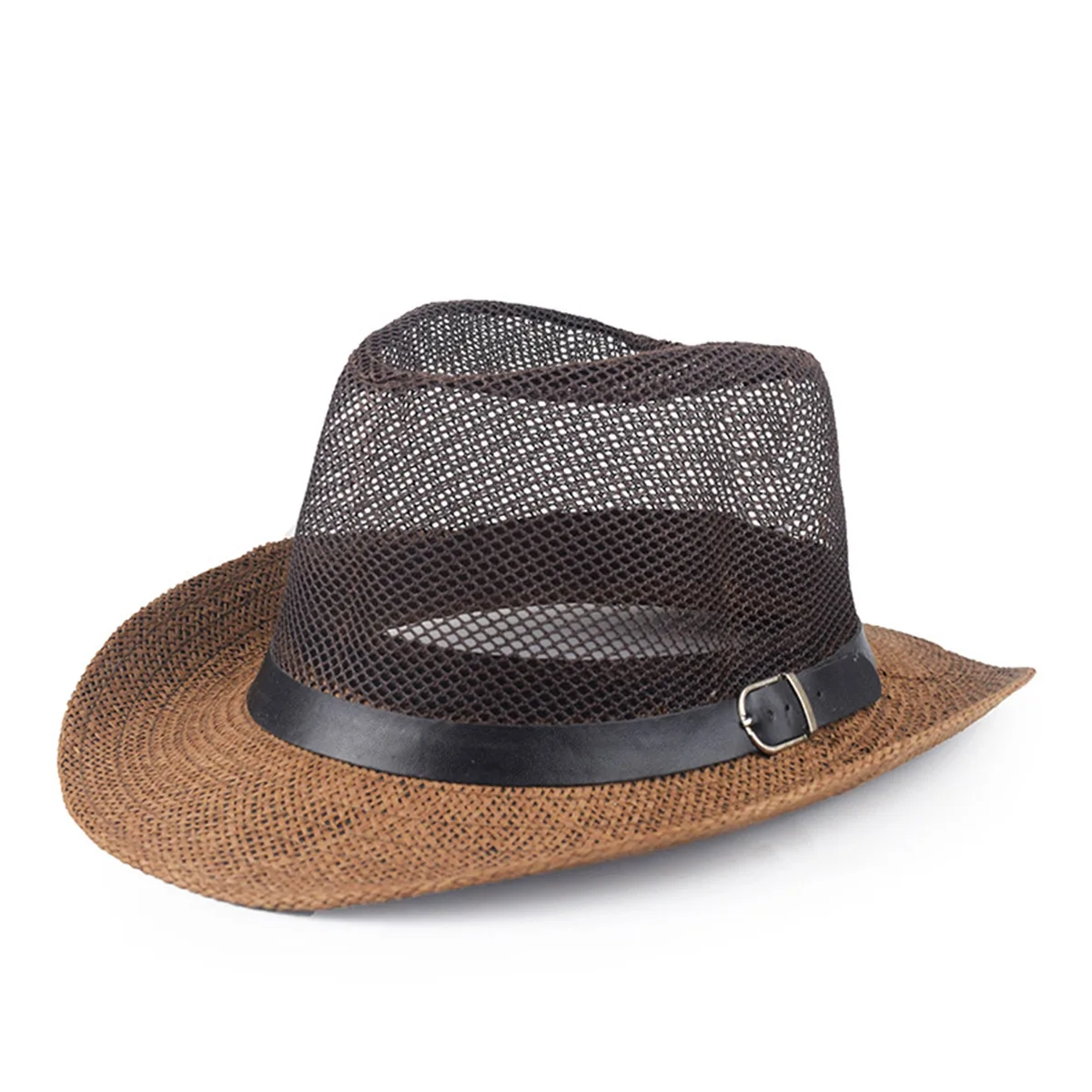 New arrival beach sun jazz hat retro hollow curled brim gentleman straw hat for outdoor beach