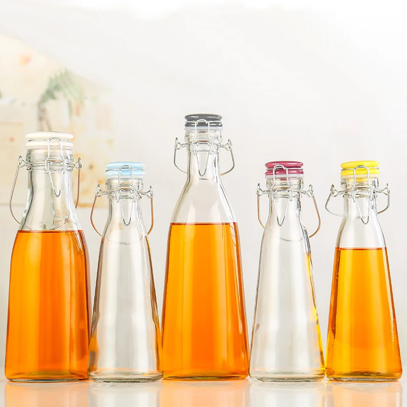 Beautiful Glass Empty Bubble Fruit Plum Wine Brewing Special Sealed Enzymes Bottle with Lid