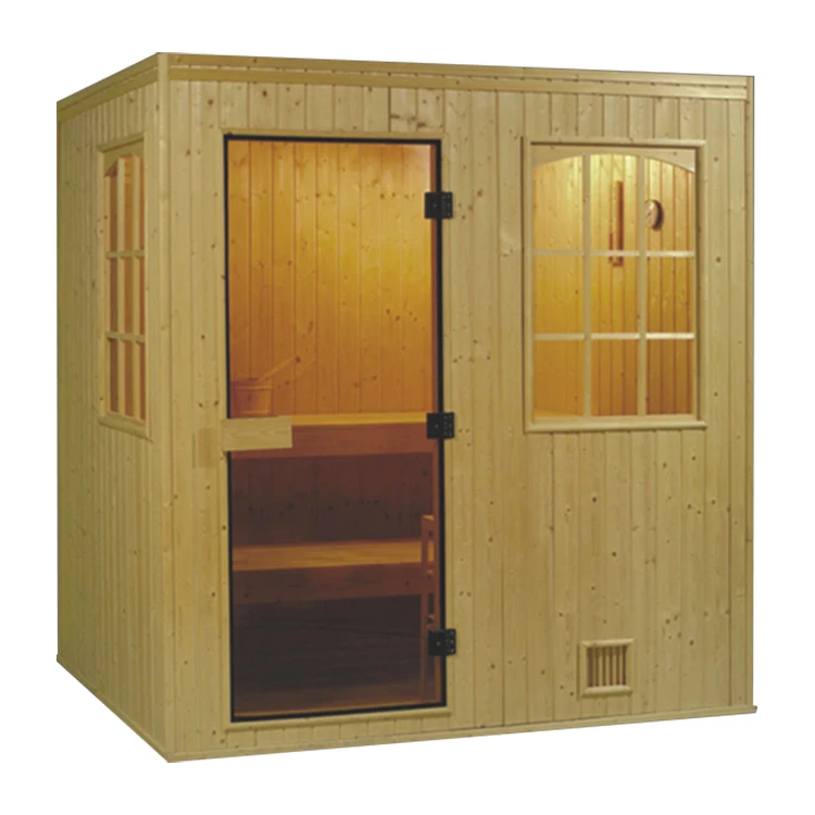 Premium Quality Outdoor Large Solid Wood Steam Sauna Room