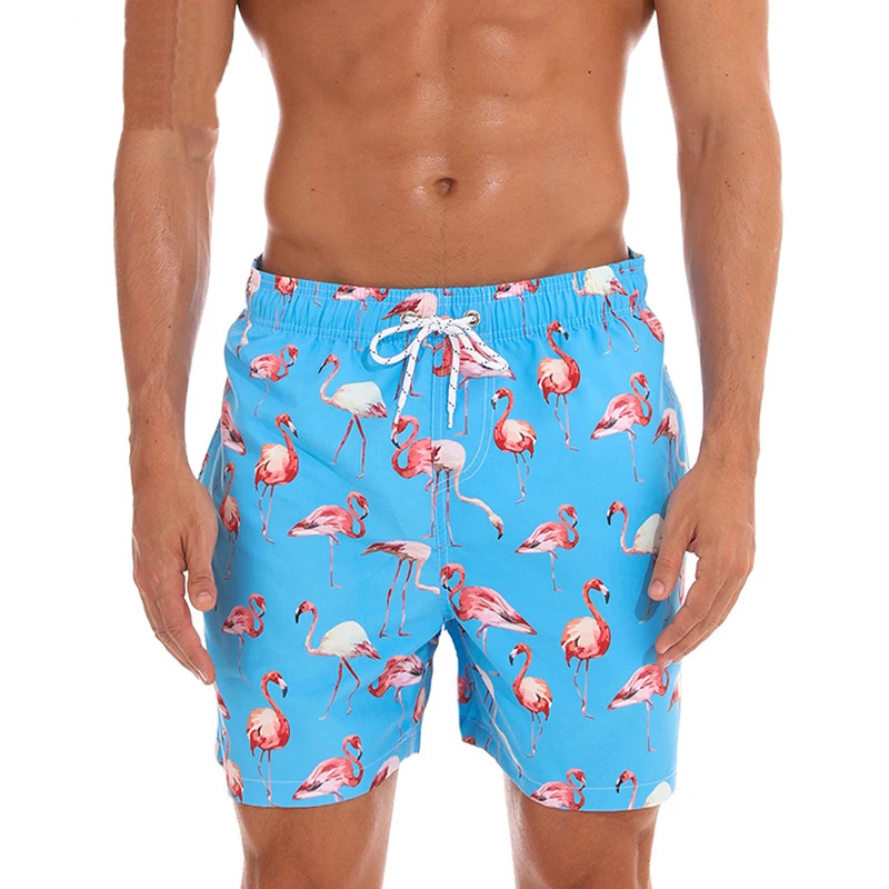 Оптовая продажа, летнее платье с сетчатой подкладкой пляжные шорты полиэстер мужские шорты для плавания таможня напечатала быстросохнущие пляжные шорты для мужчин