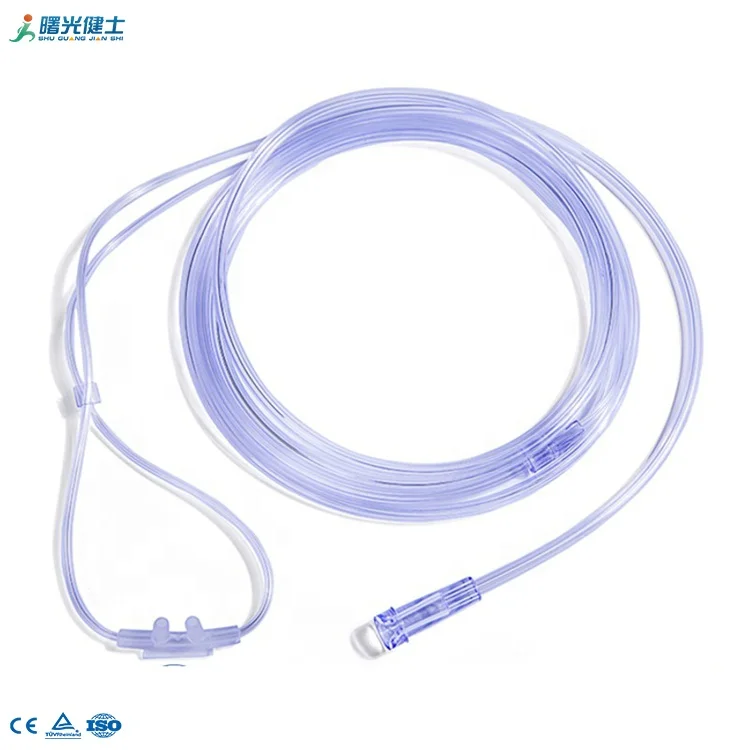 Manufacture Disposable Medical Ce Iso Approved Pvc Nasal Cannula Oxygen Tube Oxygen Cannula
