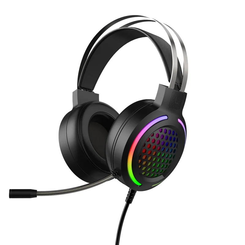 M12 Gamingheadset Rgb Light Noise Cancelling Adjustable Band With Mic Led Light Headphone Cool Gaming Headset Gamer Headphones