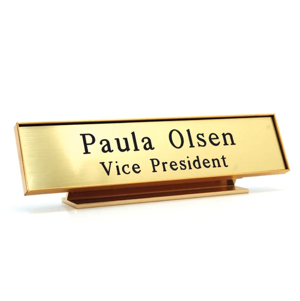 Custom Design Decorative Table Sign Office Desk Name Plate Holders
