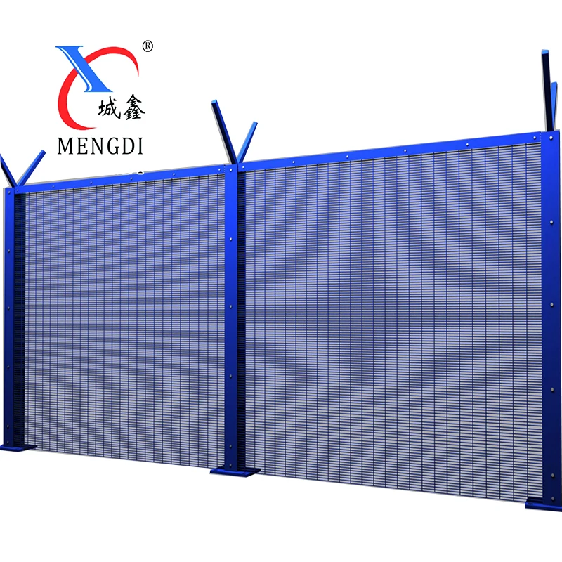 Factory cheap 4.5mm Wire Mesh Fence Green/Black 358 Anti Climb Security Fence