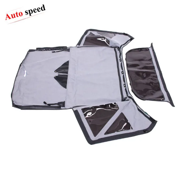 Soft Top for Suzuki Vitara (JSA) year 88-04 (Will not fit for Santana model with Push Button), with Clear Windows