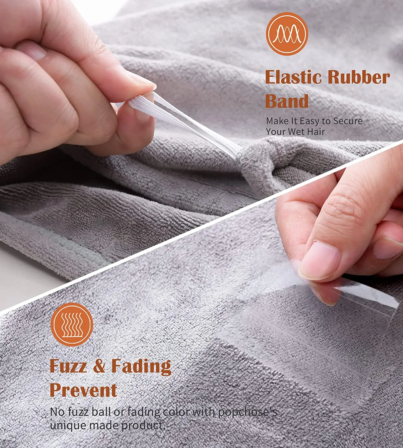 Custom Personalized SPA Super Absorbent Quick Dry Soft Magic Turban Twist Wrap Microfiber Hair Towel