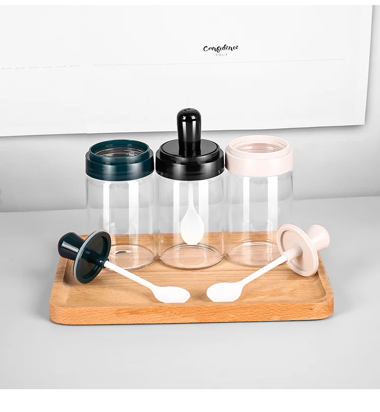 
Factory direct price concessions kitchen supplies nordic seasoning jar seasoning box bottle glass 