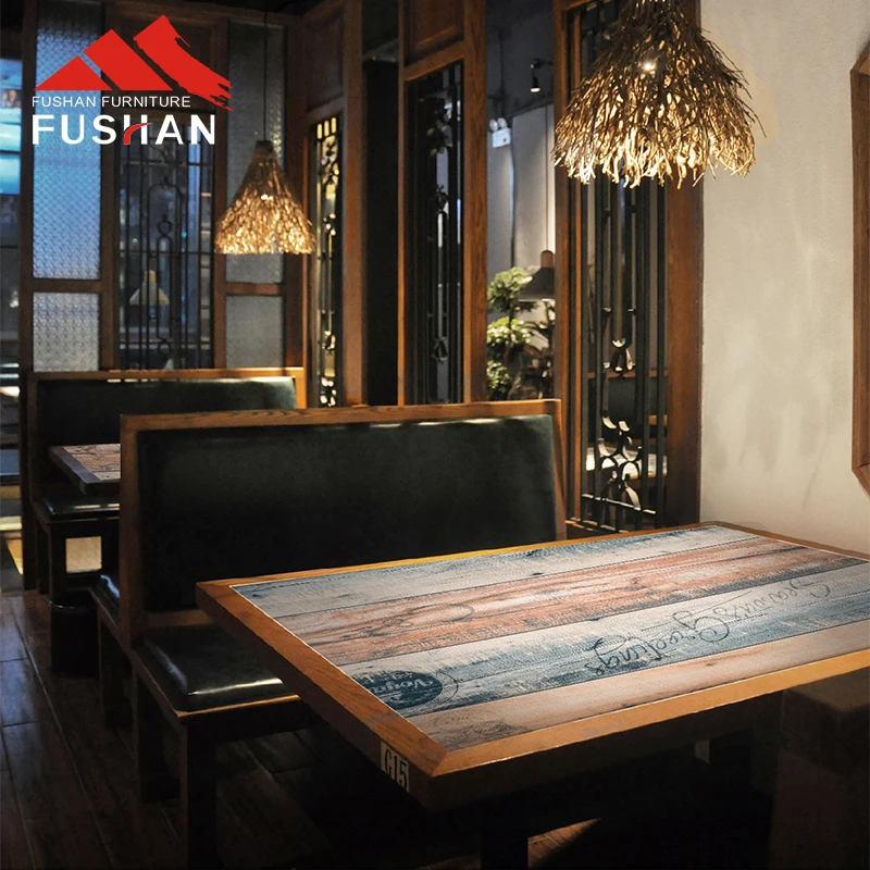 FUSHAN new design ceramic title top with metal leg  and restaurant cafe chairs courtyard garden