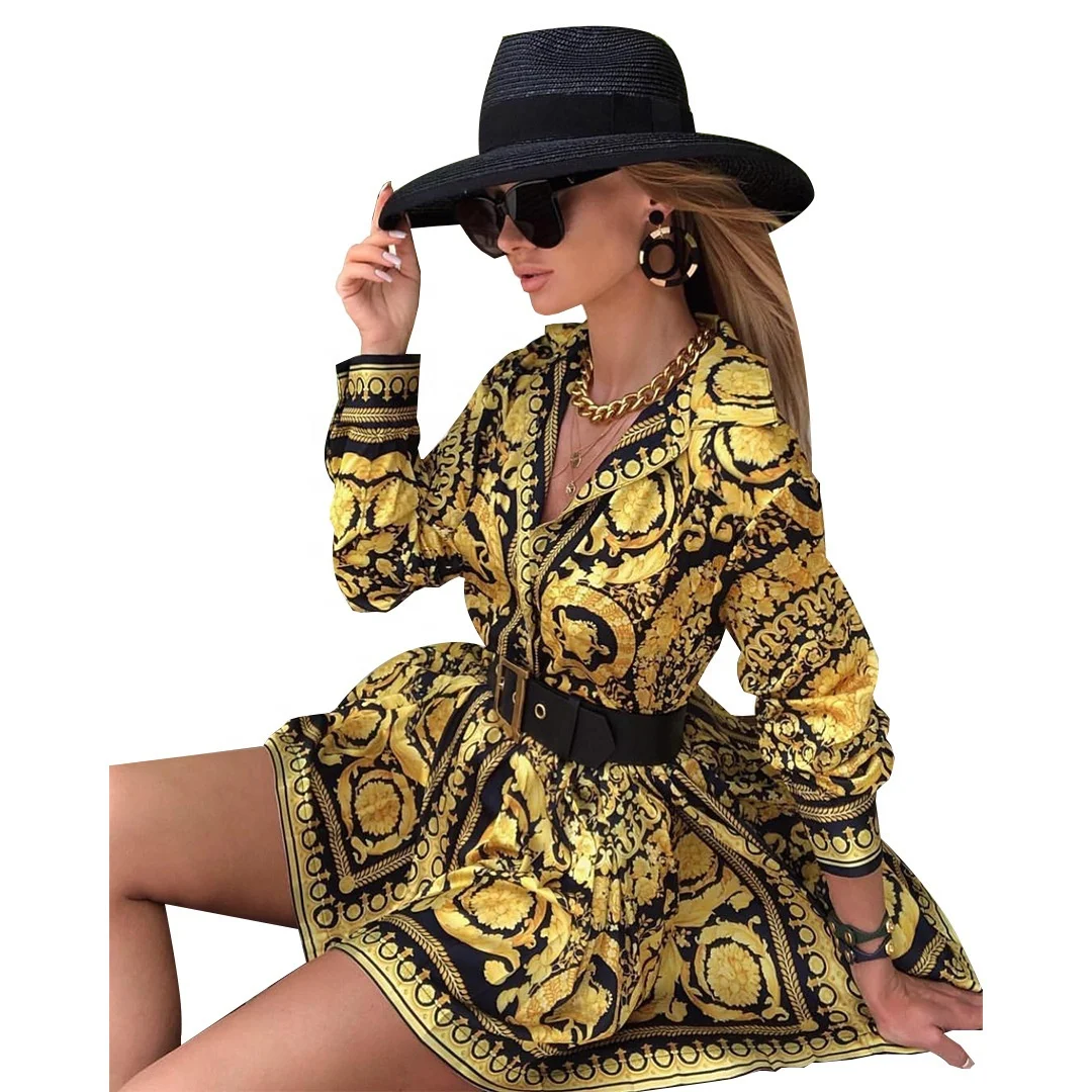 2021 New arrivals designer clothes famous brands ladies blouses women luxury dress