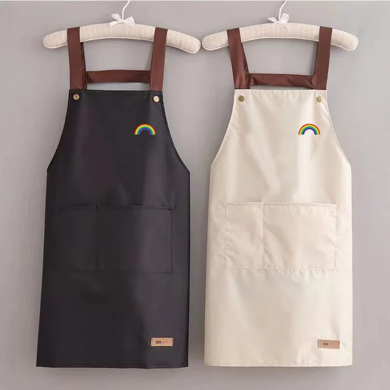 Manufacturers Supply Barbecue Apron Waterproof Chef Restaurant Apron Printing For Household