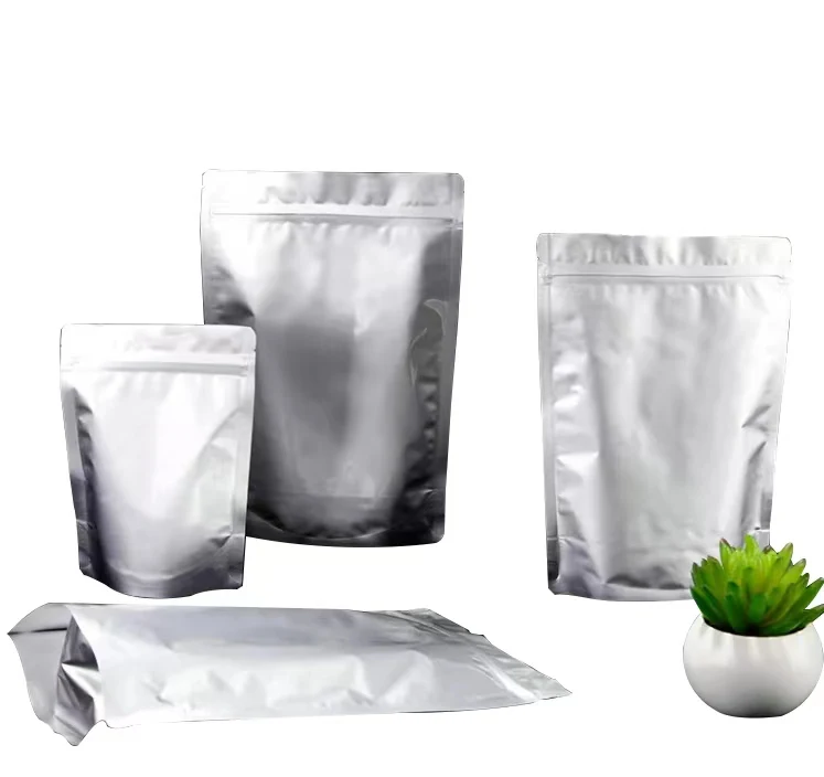 1 Gallon Smell Proof Opaque Food Storage 10x14 Ziplock Silver Vacuum Custom Printed 5 Gallon Mylar Bags With Oxygen Absorbers