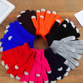 Winter Tactile Texting Touchscreen Acrylic gloves touch screen warm glove for Cell Phone