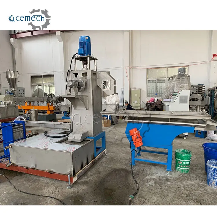 Waste Plastic Pet Bottles Twin Screw Extruder Pelletizer/ Automatic Strand Granulator Pastic Bottle Granulator