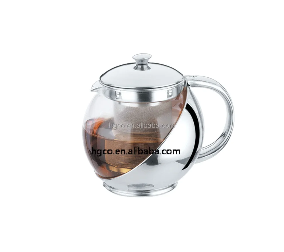 Стеклянный чайник из пирекс/чайник из нержавеющей стали