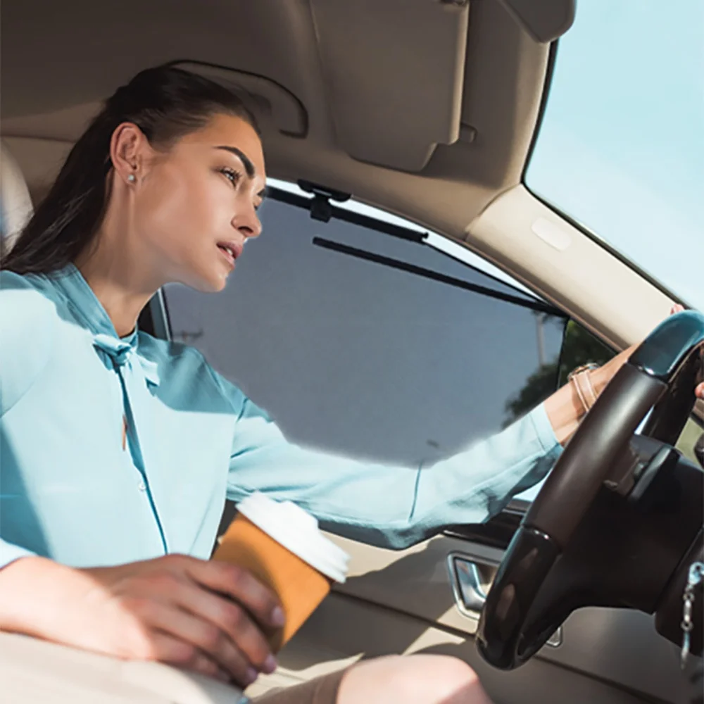 Roll Car Sunshade Luxury  Custom-fit  Sun shade  Side  Window Curtains  for BUIKE 4pcs