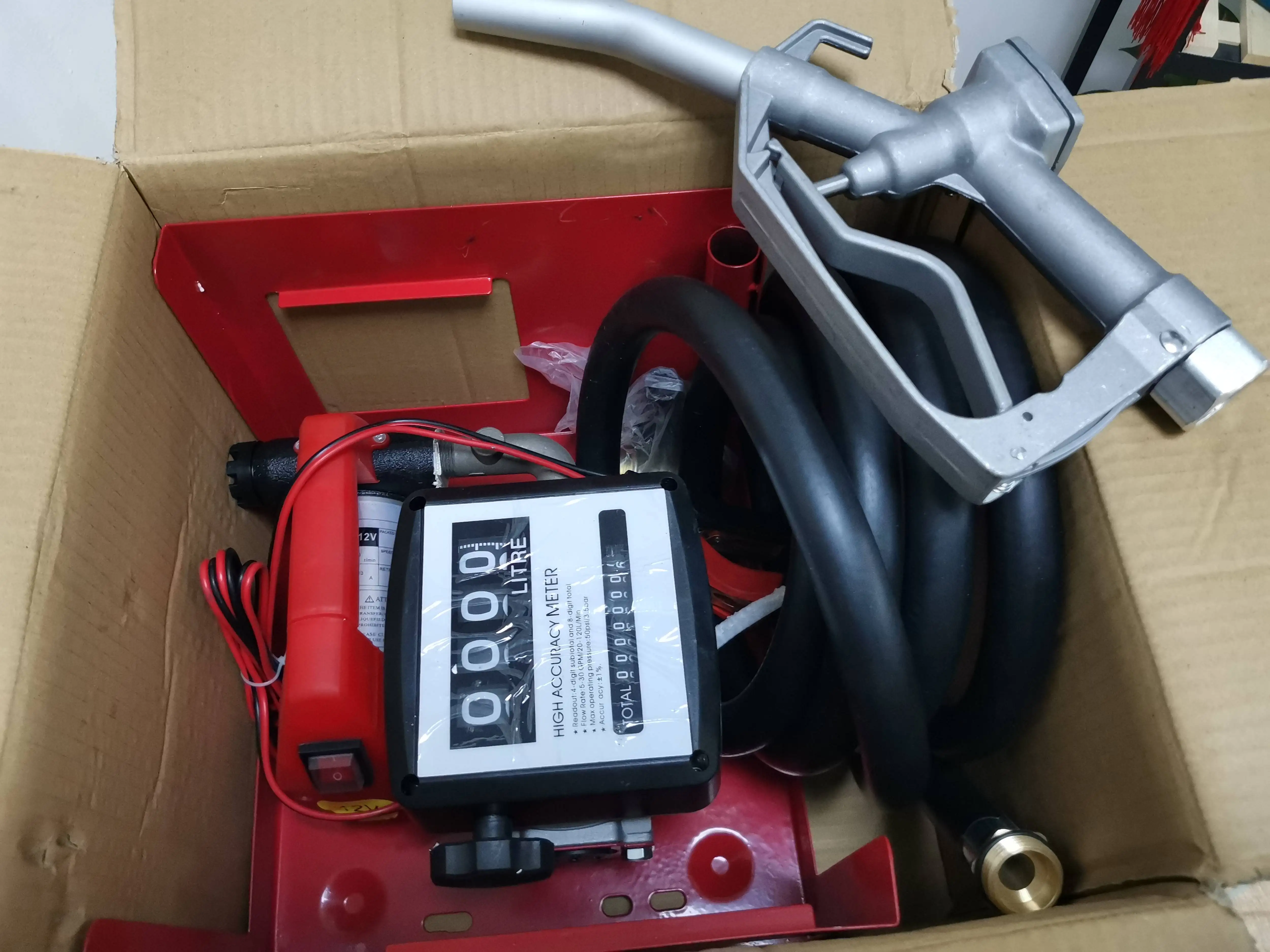 12 В электрический дизельный Топливный насос с ручным или автоматическим соплом 110 В/220 дозатор насоса расходомером