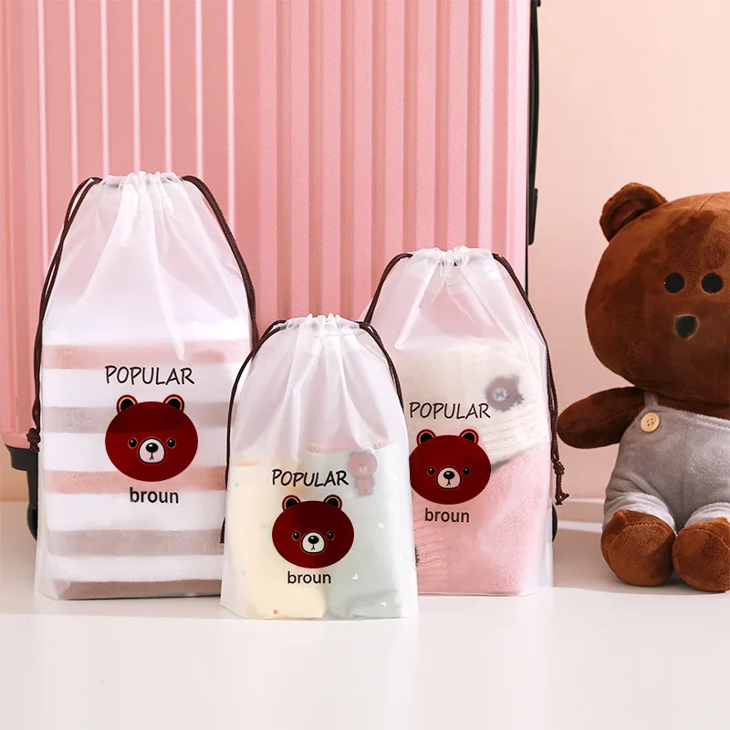 Travel storage bag, drawstring drawstring pocket, large-capacity dustproof suitcase, shoes, underwear, clothes, portable sorting