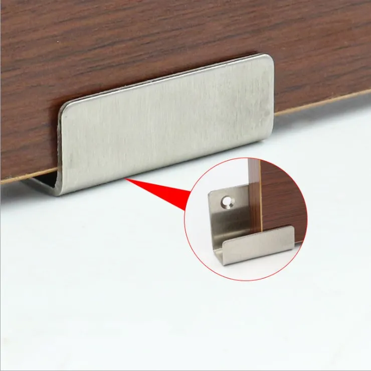 Stainless Steel Wall Mount Glass Clip Bracket Ceramic Tile Hanging Code Brushed Display Board Hook Bracket