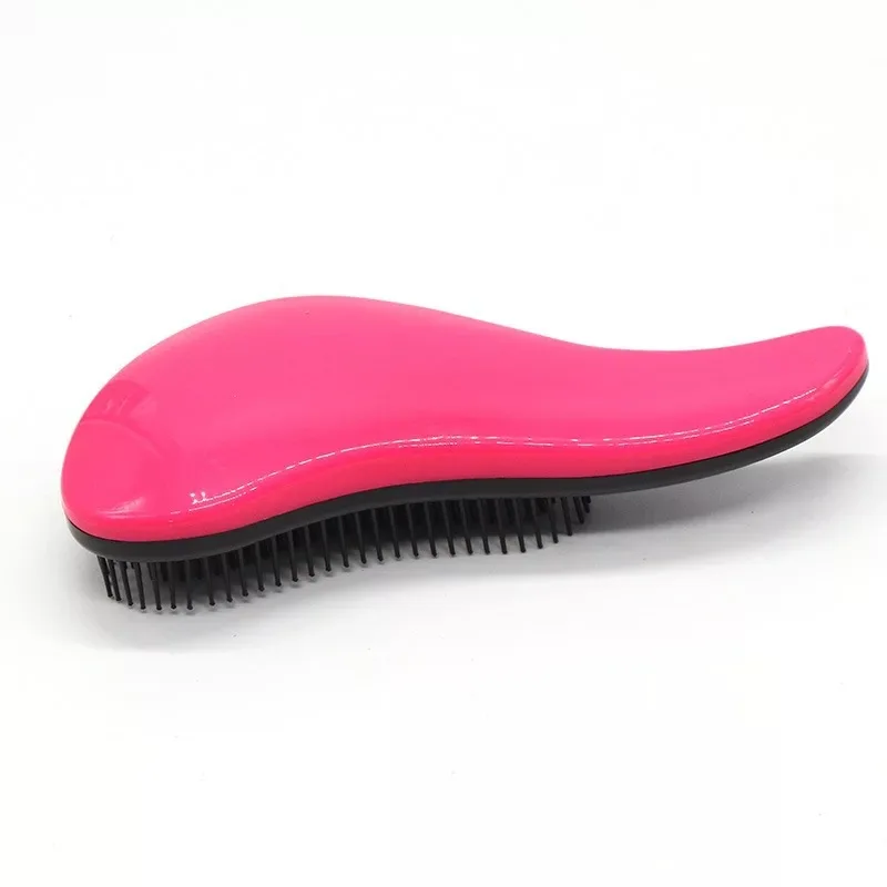 Wholesale manufacture massage plastic scalp comb hair brush detangling anti tangle detangler hairbrush