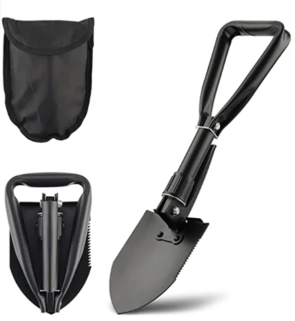 High carbon steel metal foldable portable garden tools Outdoor camping survival shovel Multifunctional tool Tactical shovel