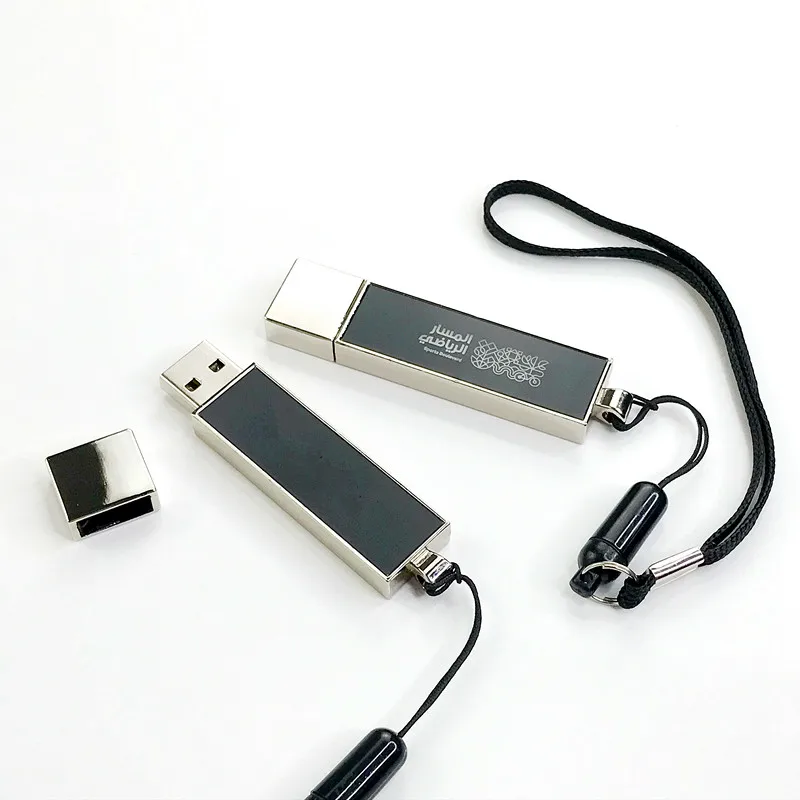 Hotsale OEM usb flash drive luminous metal gift pendrive