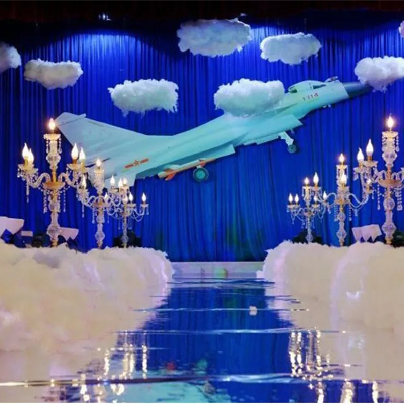 White Cloud wedding cloud props art gallery hanging decoration shopping mall hanging white simulation cotton decoration