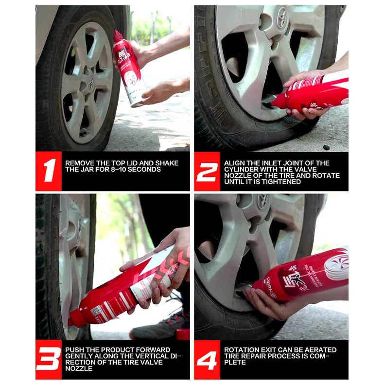 XE 950ml Tire Repair Tools Anti Puncture Liquid Tyre Sealant Automatic Automobile Tire Repair Liquid