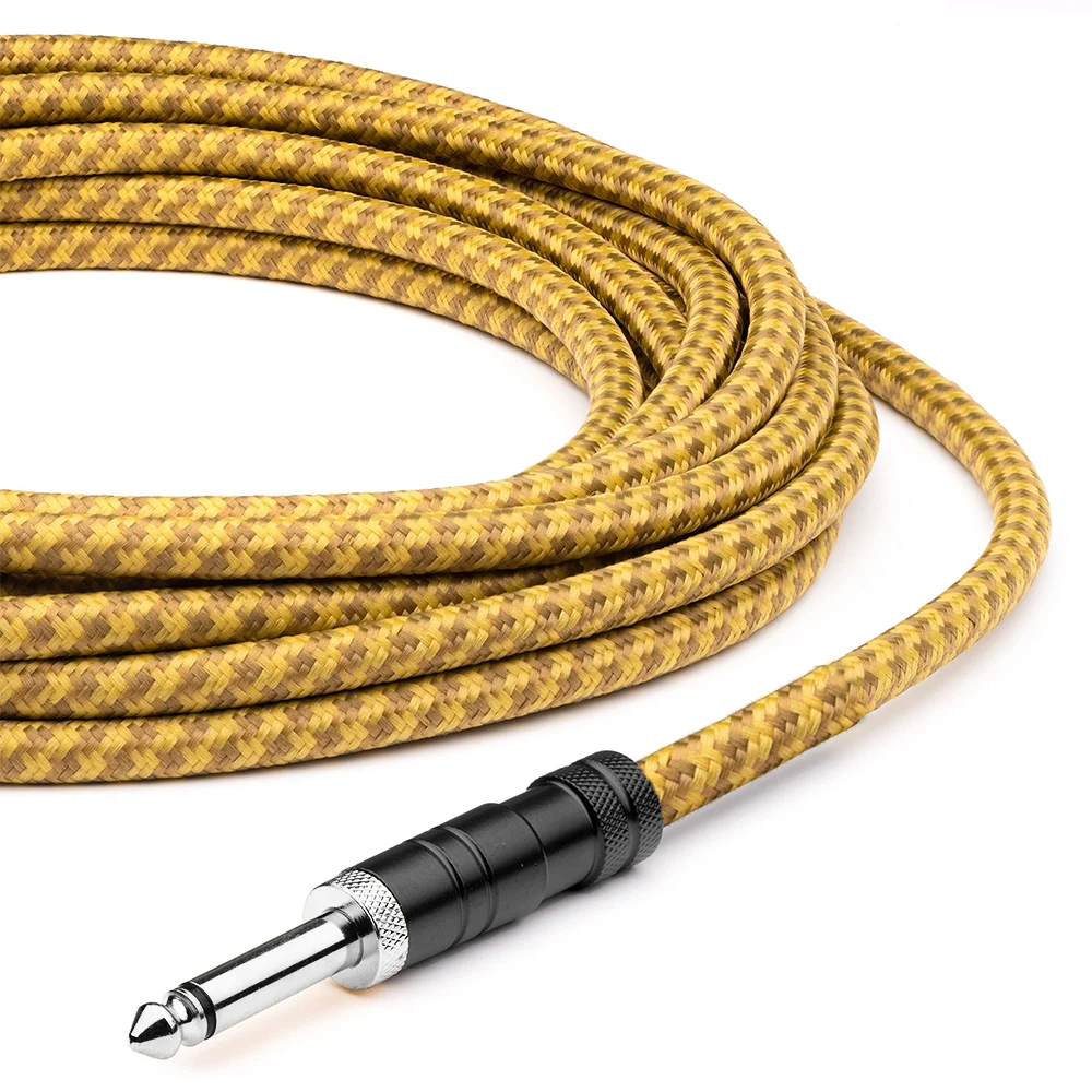 10ft electric instrument cable bass amp cord jack 6.35mm audio cable for electric guitar