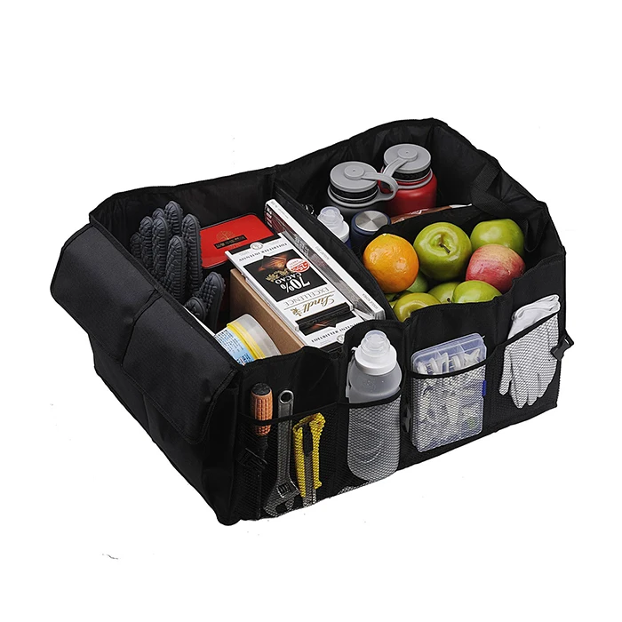 Wholesale multipurpose polyester portable sedan storage bag car trunk organizer