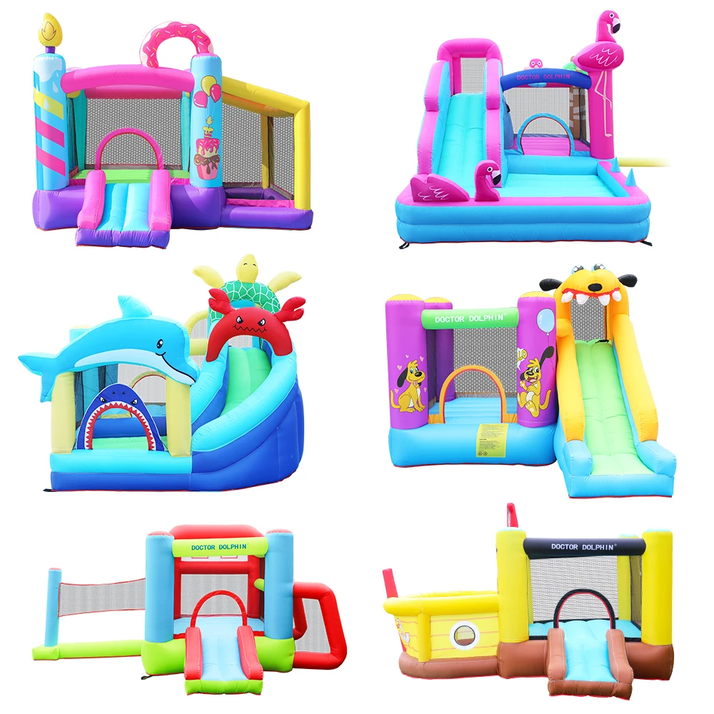 Doctor Dolphin new design kids water slide bouncy castles commercial bounce house bouncing castles inflatable Jumping castle