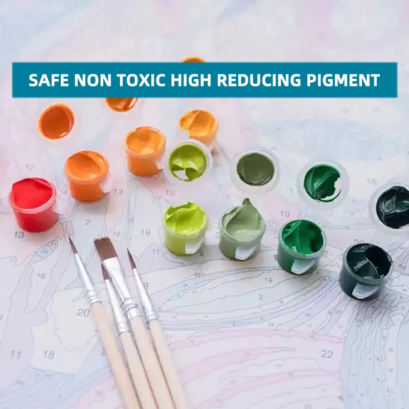 Adults Starter Kit Sea Turtle Animals Handwork Cartoon Canvas40x50cm Acrylic Paint by Numbers DIY Home Decoration